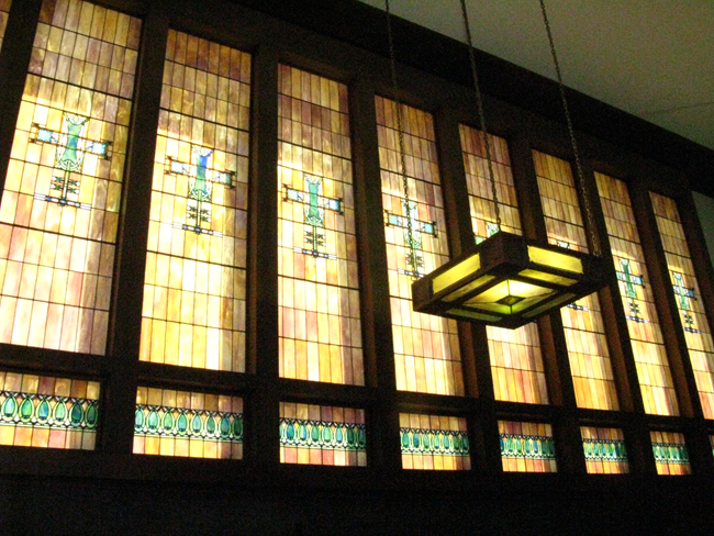 Louis H. Sullivan architecture Stained glass windows.