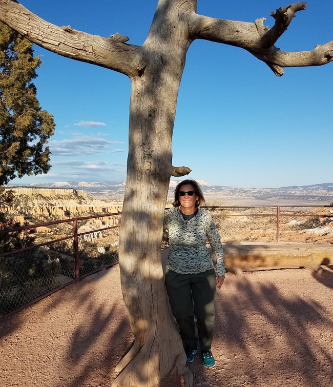 Mary at BRCA Mary Devine at Bryce Canyon National Park