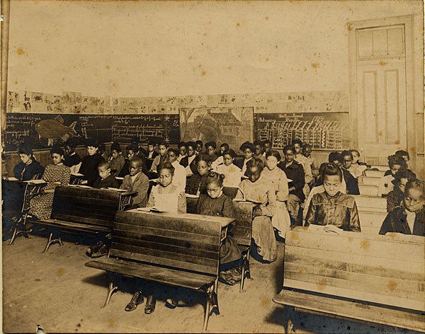Students in class at McDonogh School No.6