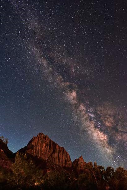 the milky way in night sky