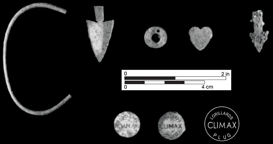 Miscellaneous-artifacts Miscellaneous artifacts including a brace arrowhead and brace bracelet