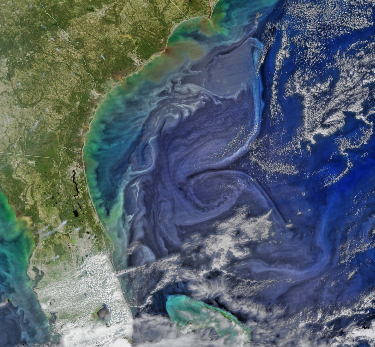 aerial view of ocean currents aerial view of ocean currents