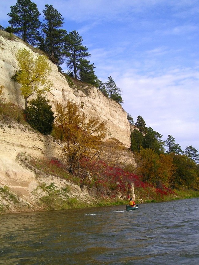 river and bluffs