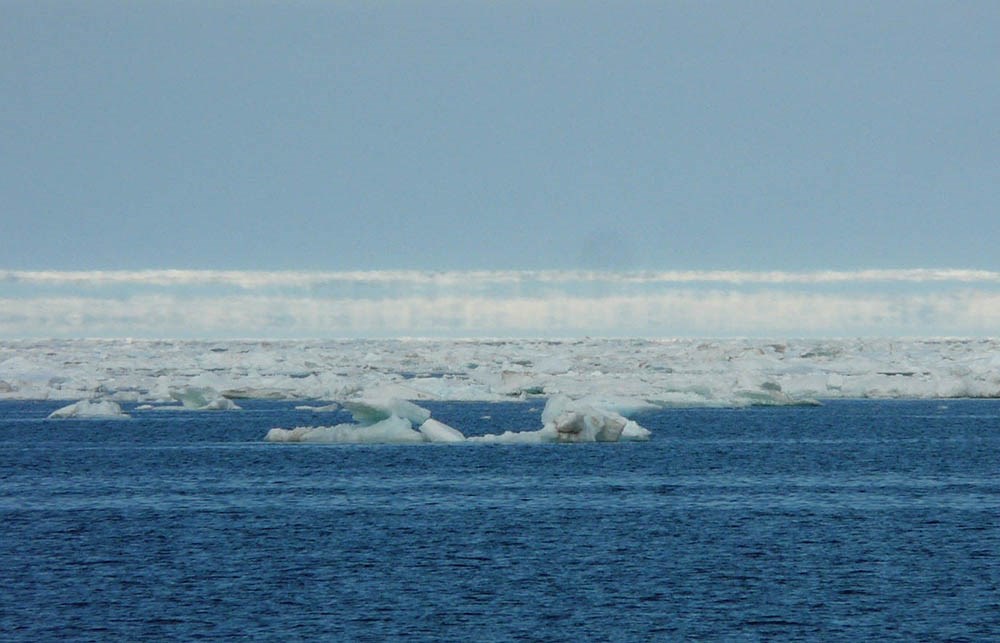 Sea ice and open water in the Beaufort Sea. NOAA.