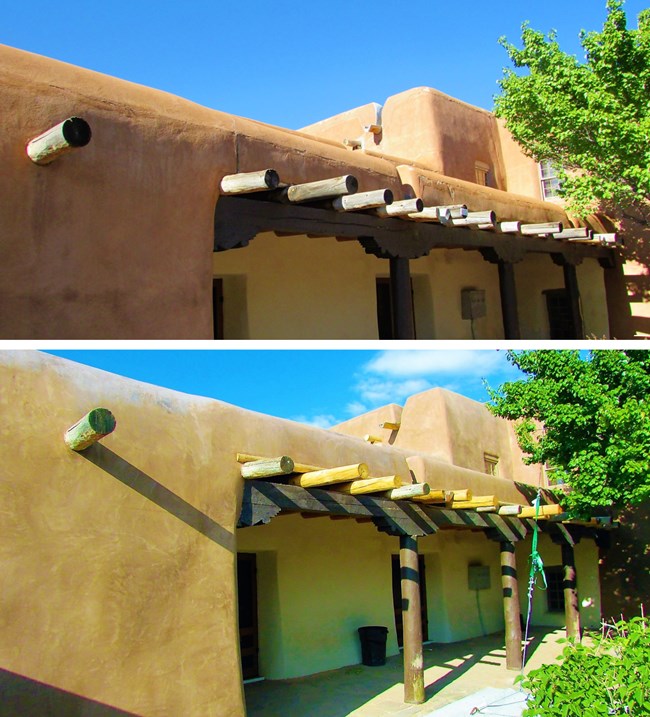 lt= North Courtyard of the Old Santa Fe Trail Building