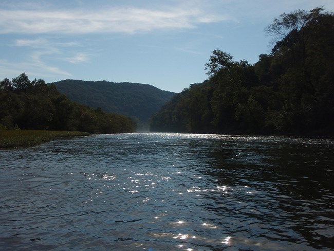 Late morning on a river in the Ozarks.
