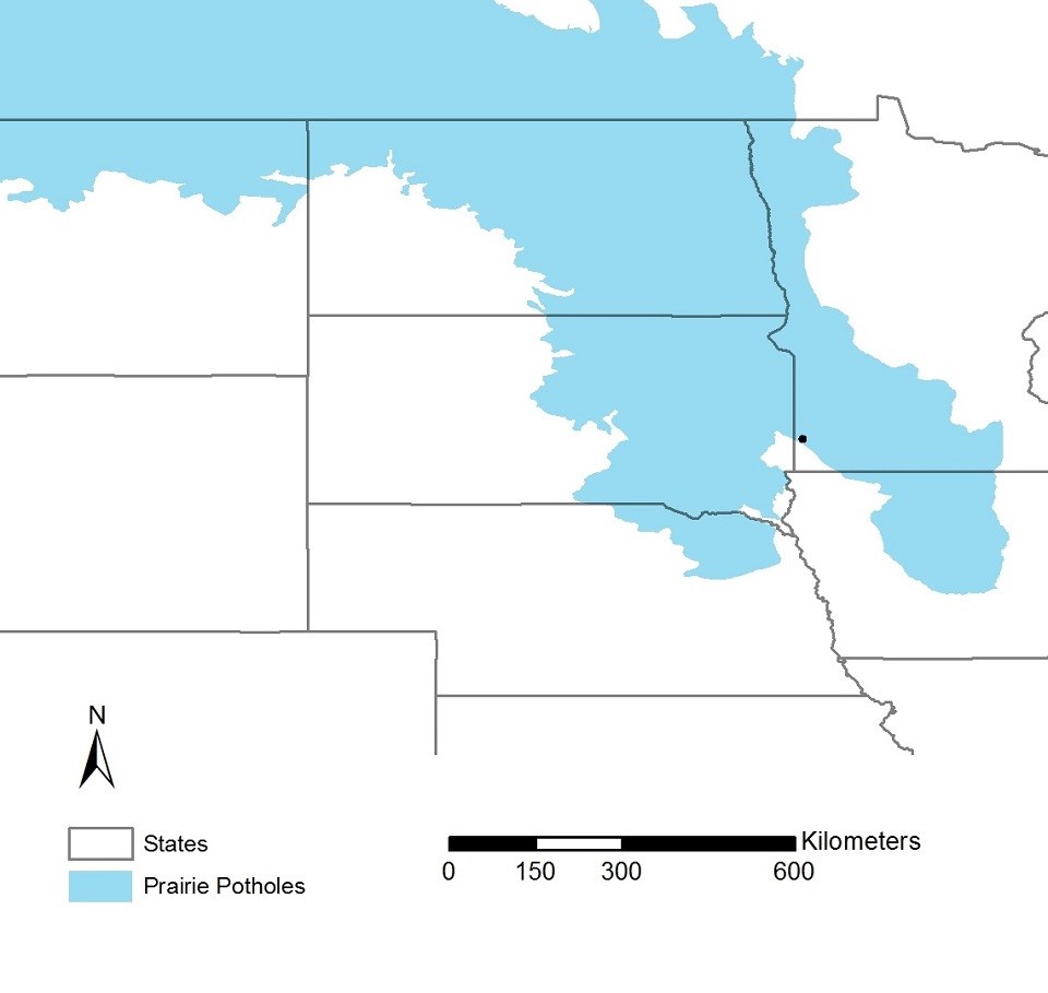 Prairie Potholes Bird Conservation Region Map.