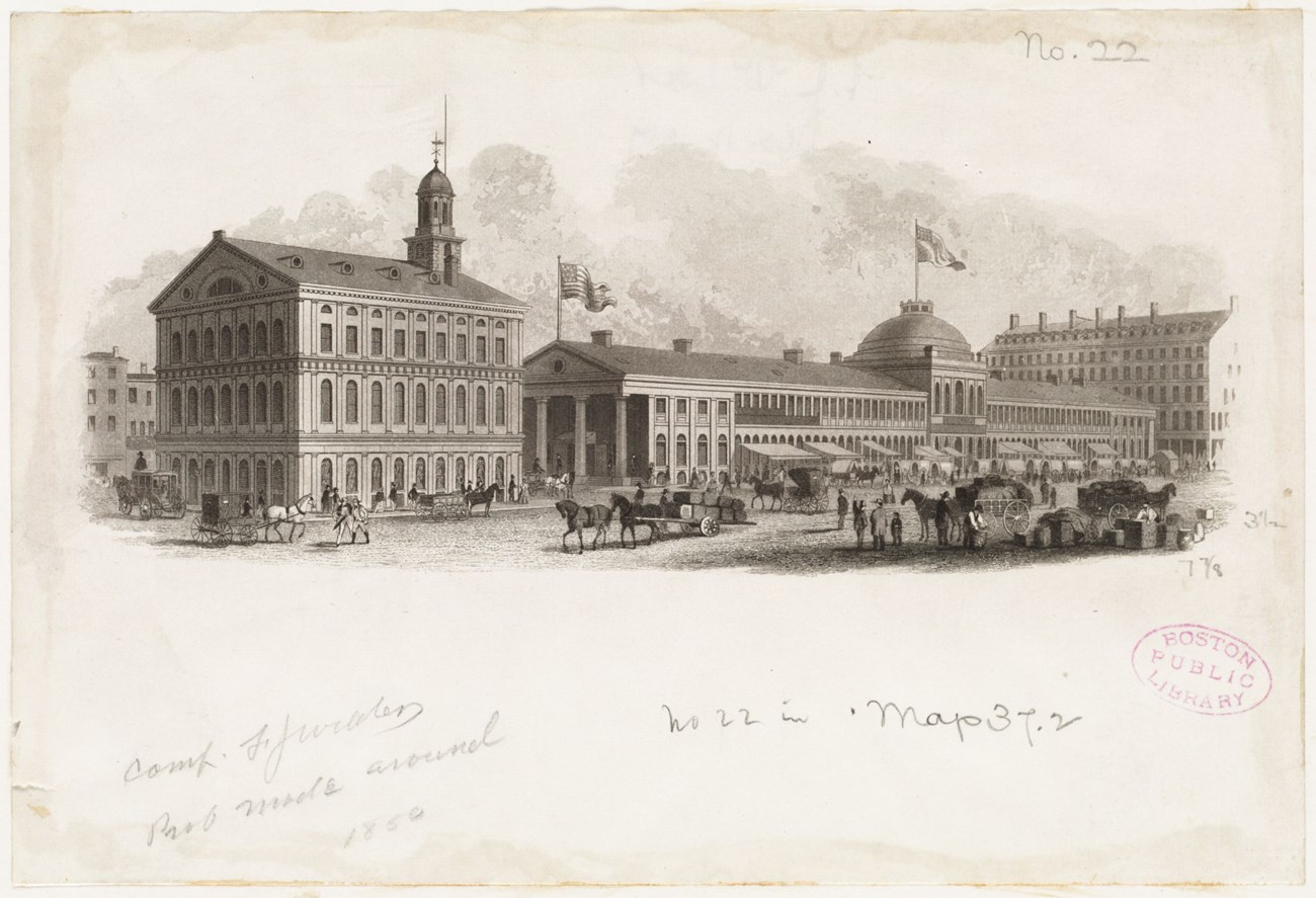 QuincysMarket1 Faneuil Hall and Quincy Market