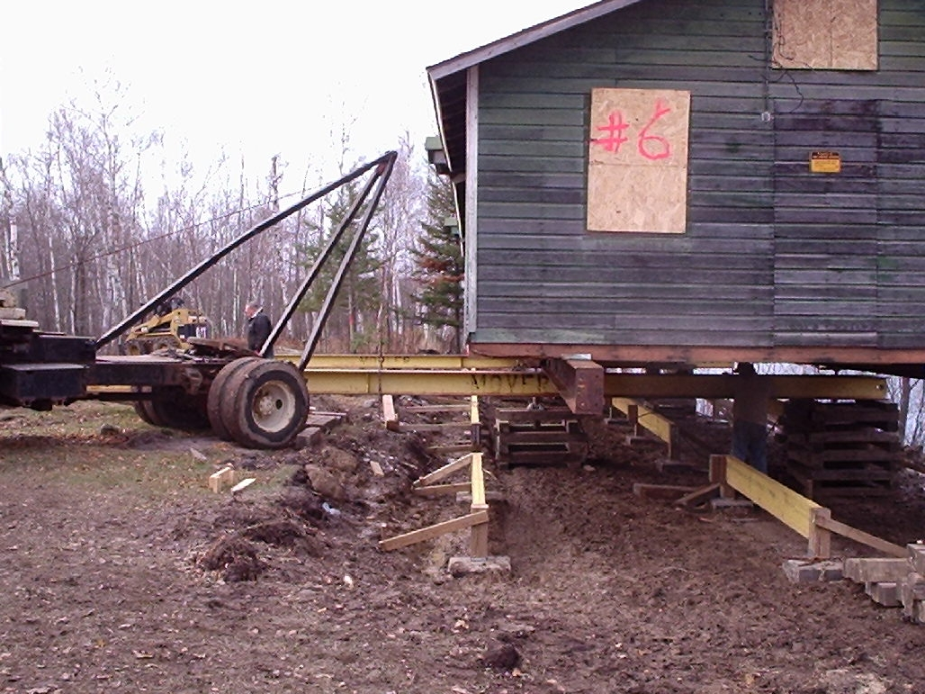 Rabideau Civilian Conservation Corps. Green building on stilts.