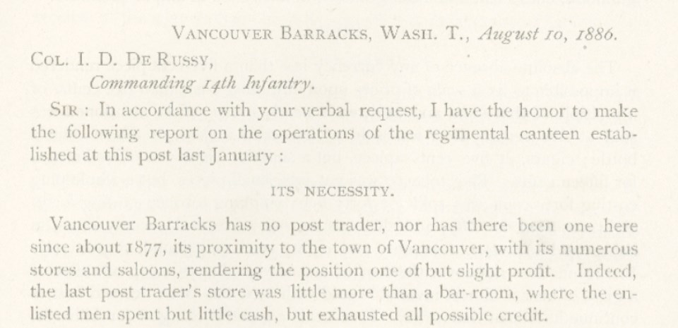 Typewritten excerpt from Frederick Calhoun's ledger