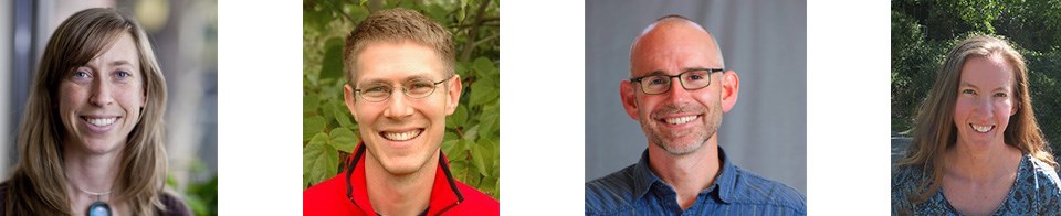 Headshots of the four researchers