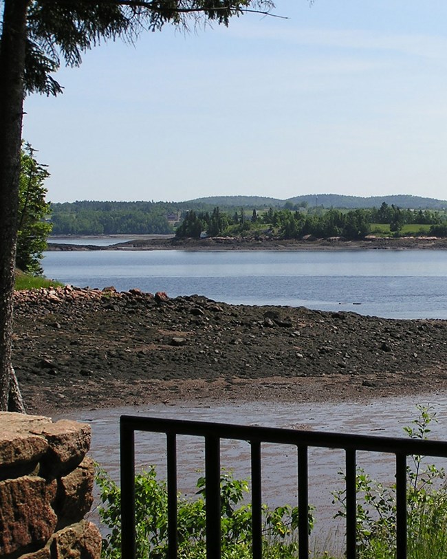 view of island in river