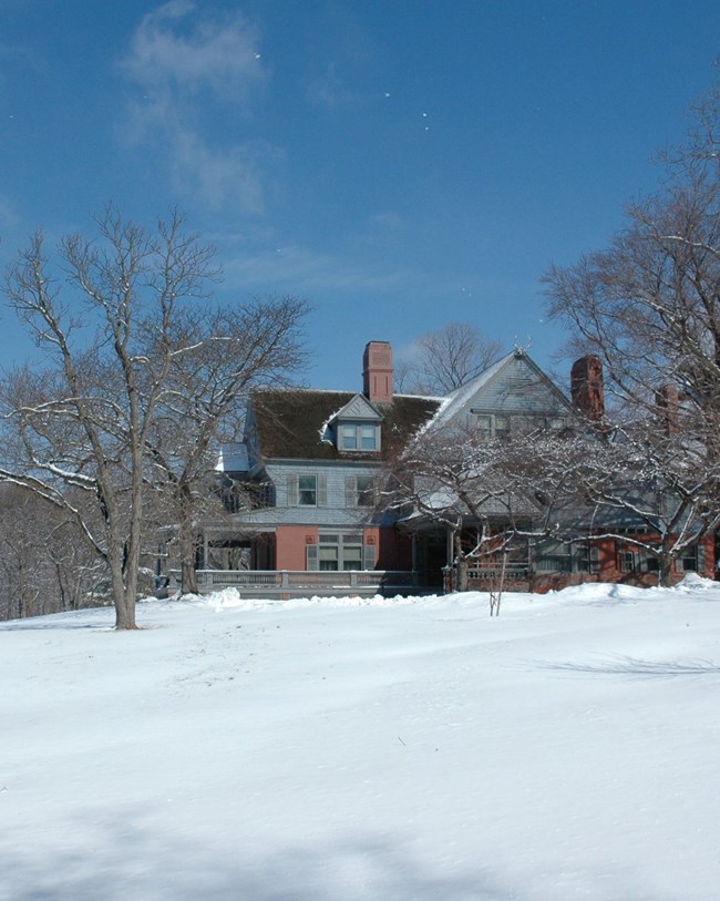 home in winter