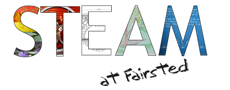 STEAM with images in letters