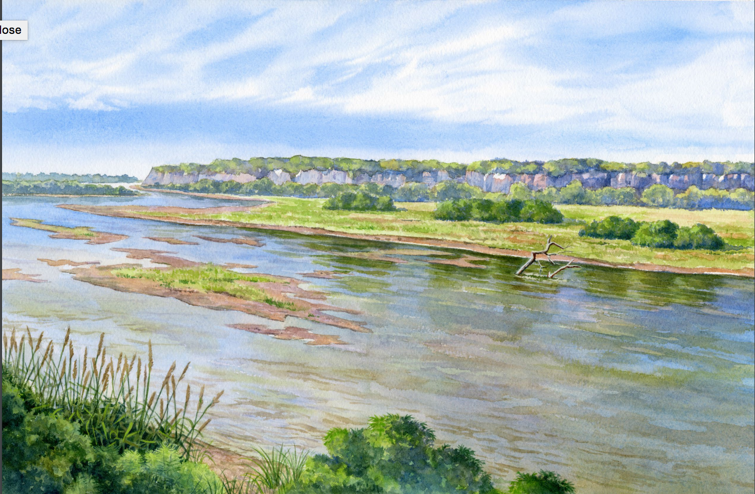 Painting of a River Painting of a River