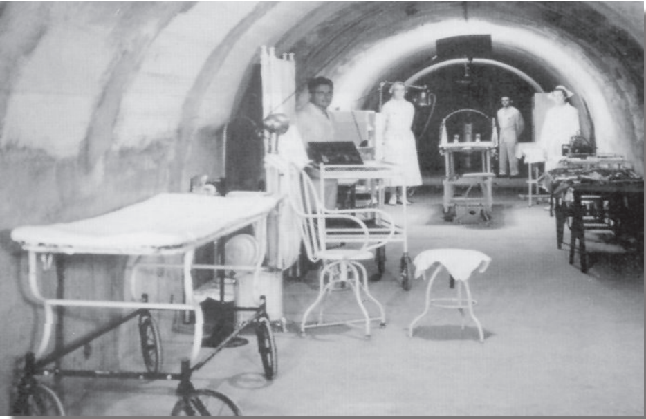 Underground hospital ward at Corregidor.