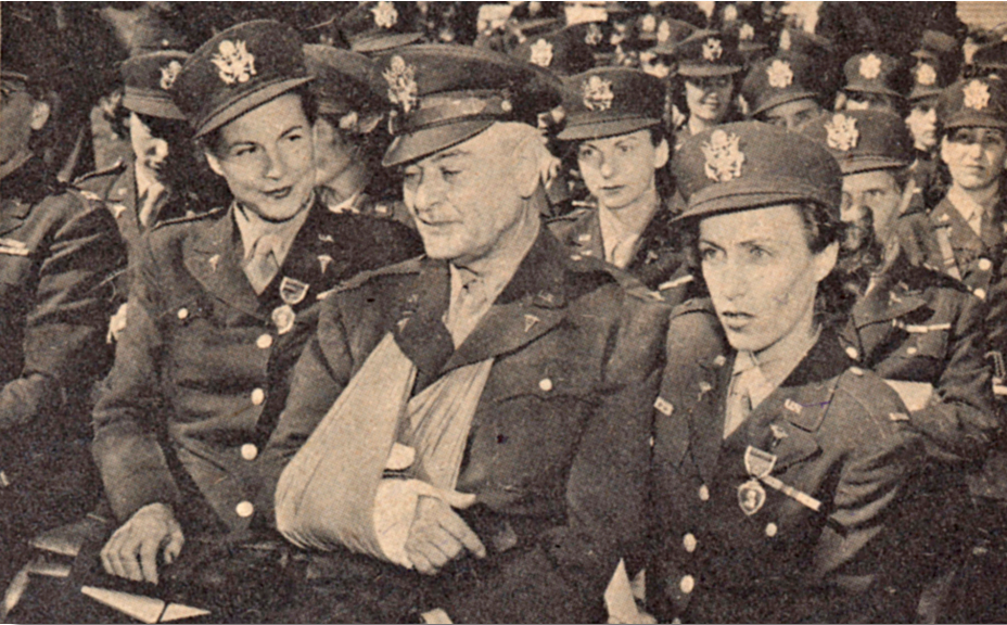 Colonel James W. Duckworth with two of the nurses who served in his command on Bataan, Lieutenants Hogan and Palmer Colonel James W. Duckworth with two of the nurses who served in his command on Bataan, Lieutenants Hogan and Palmer
