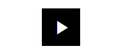 Play button. Black square with a white triangle inside. The triangle is pointing to the right.