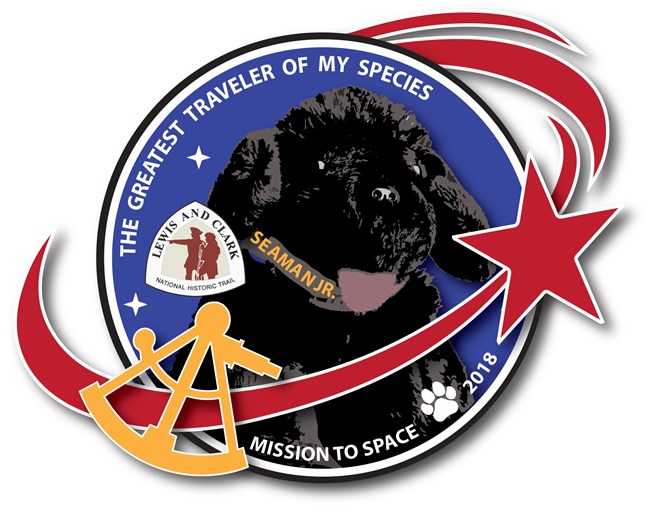 Seaman Jr. mission to space logo