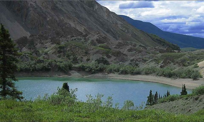 Soda-LakeWRST A high-latitude lake surrounded by boreal forest.