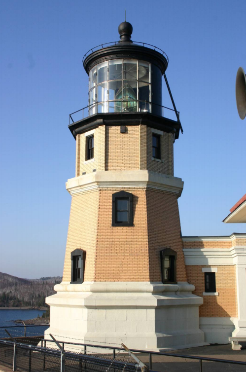 Split Rock Light Station Tall, brick tower.