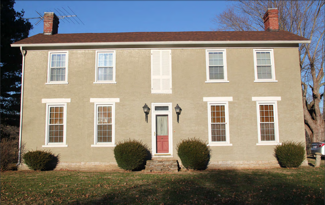 Brick house once home to the Sroufe family