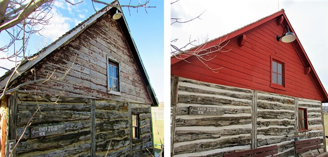 Historic Ranch Log Barn Photos