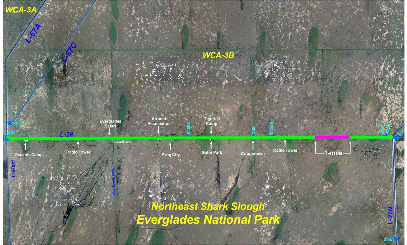 Map of the modified water deliveries