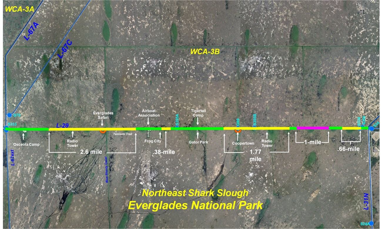 Map of the modified water deliveries