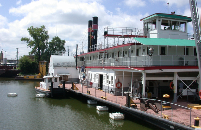 The William M. Black White boat on the water