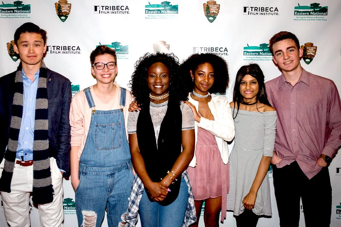 2017 Tribeca Finalists Young men and women pose for photograph.