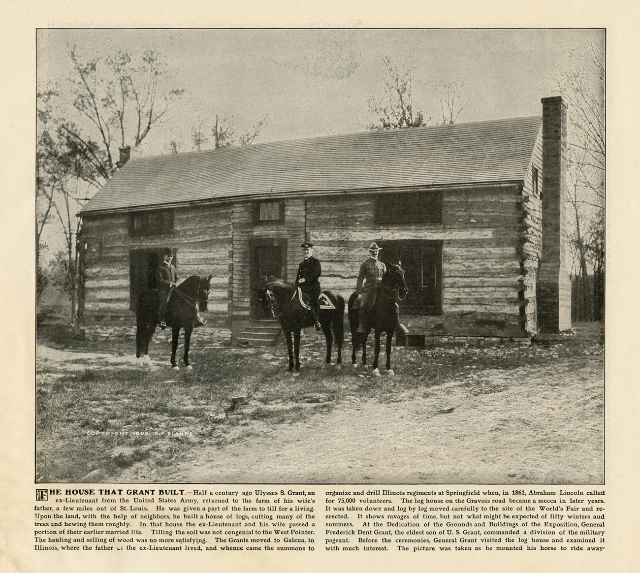"The House that Grant Built" newspaper article