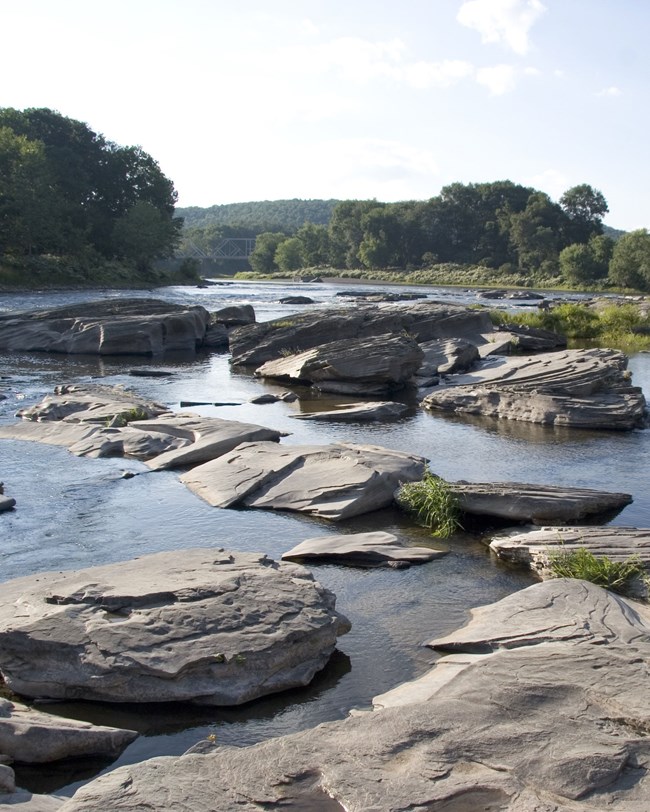 rocks in river