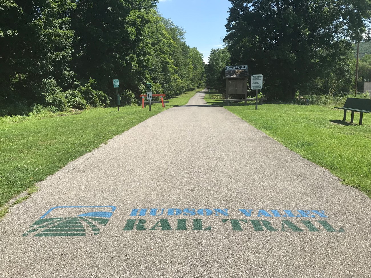 The start of a completed, accessible segment of the Hudson Valley Rail Trail in Tony Williams Park in Highland. Construction is underway to connect this portion of trail to the Wallkill Valley Rail Trail in New Paltz. The start of a completed, accessible segment of the Hudson Valley Rail Trail in Tony Williams Park in Highland. Construction is underway to connect this portion of trail to the Wallkill Valley Rail Trail in New Paltz.
