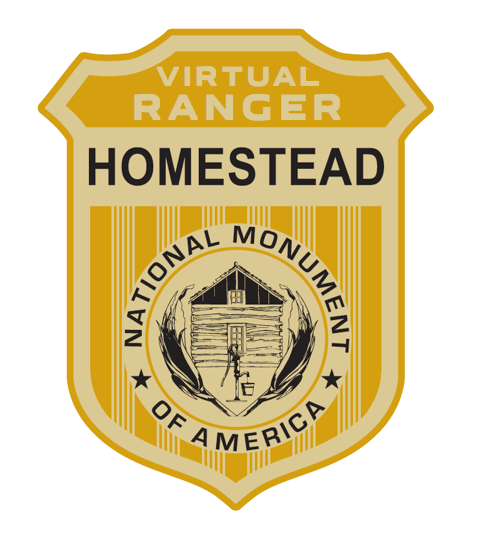 Virtual Jr. Ranger Badge Final Gold Badge, Virtual Ranger across the top