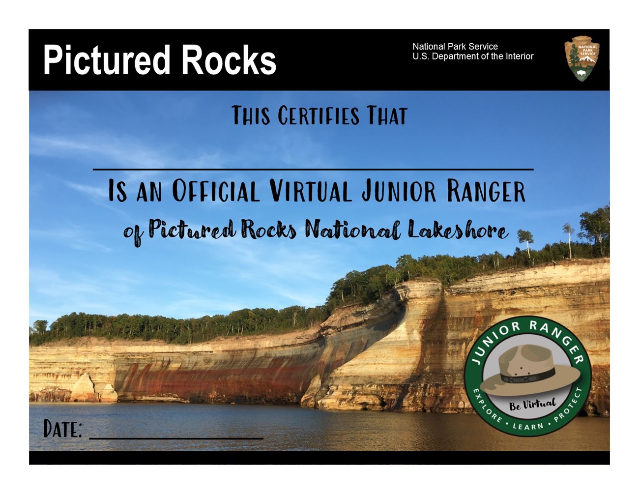 Virtual Junior Ranger Certificate