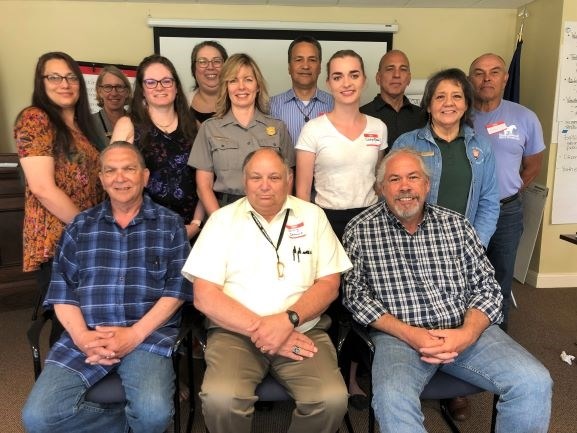 Representatives of tribal governments sit down with NPS leadership. Representatives of tribal governments sit down with NPS leadership.