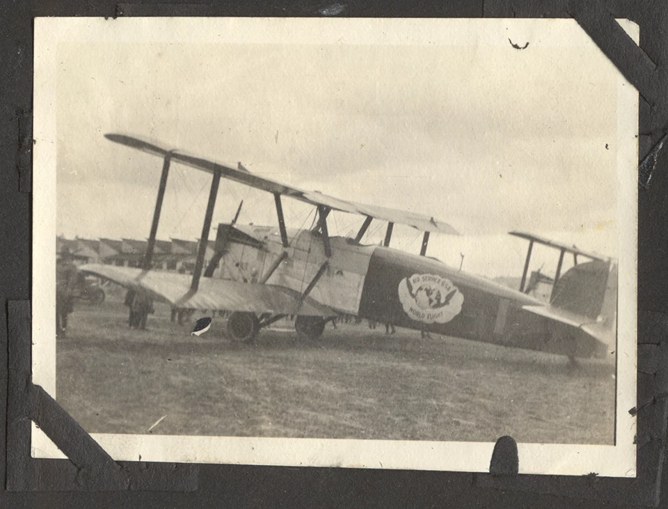 DWC Seattle at Vancouver Barracks Black and white photo of biplane
