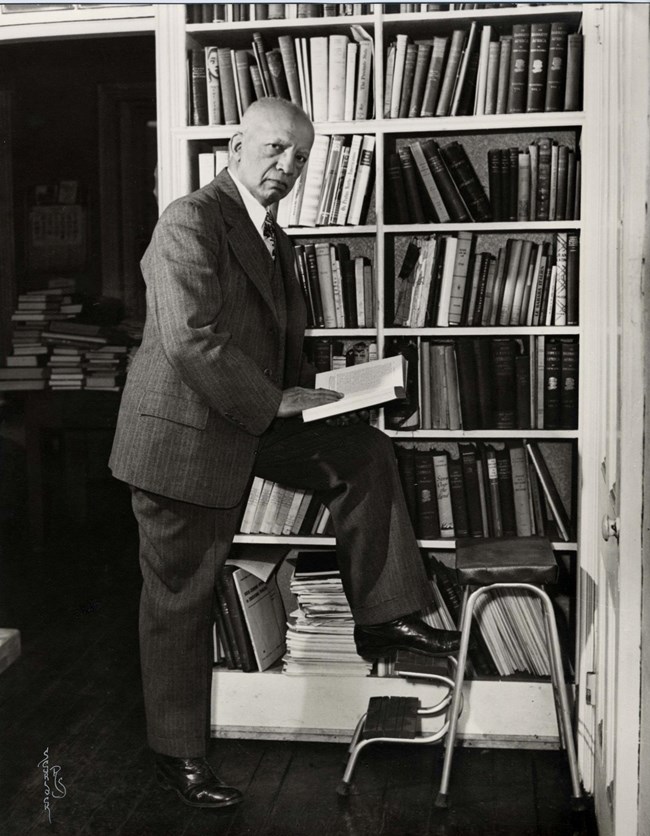 Carter G. Woodson in Library Carter G. Woodson in his Library