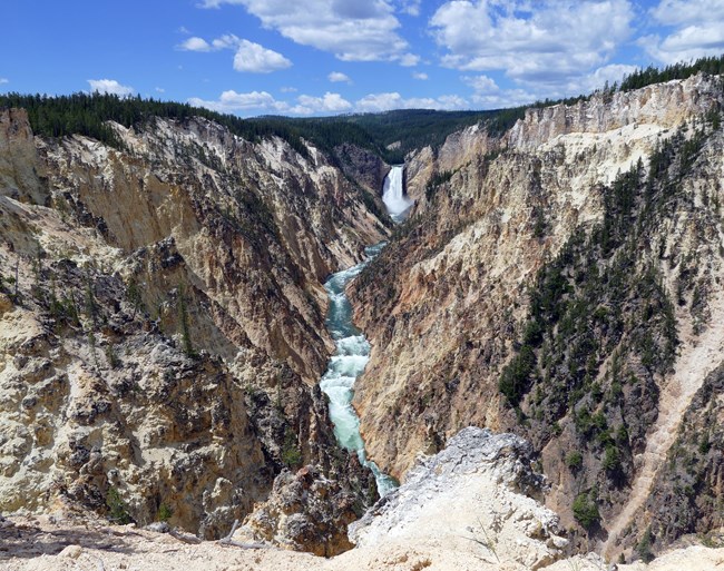 waterfall and canyon