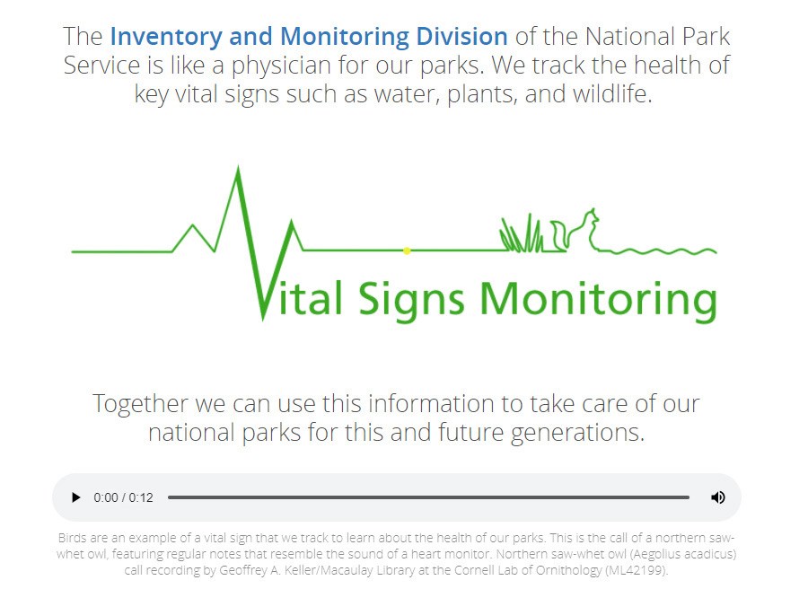 A NPS Vital Signs Logo. Vital signs logo.