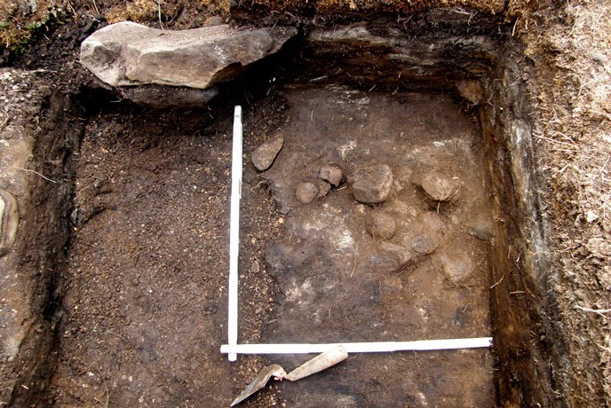 A 4,000 year old hearth near Port Alsworth