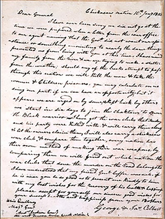 brad article Illegible script letter by George Colbert