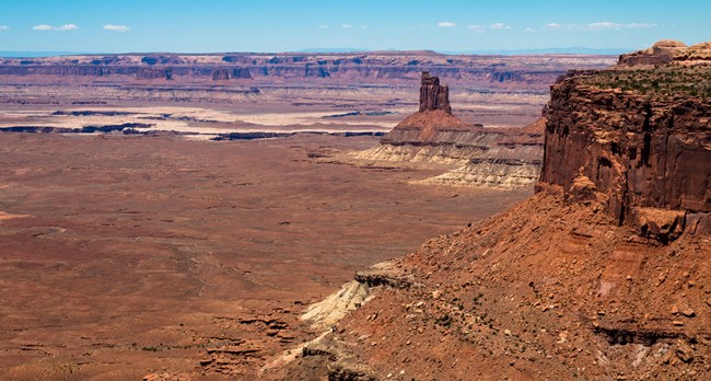 Scenic view of canyonlands