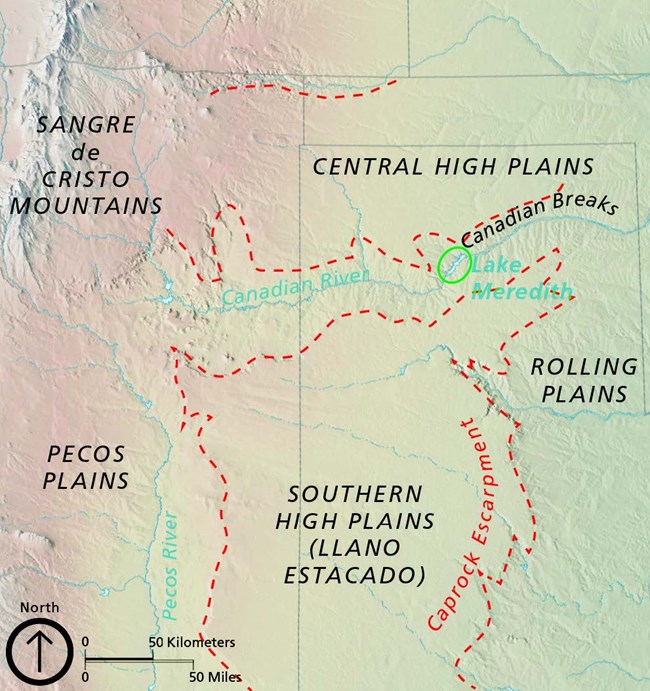 map of southern high plains