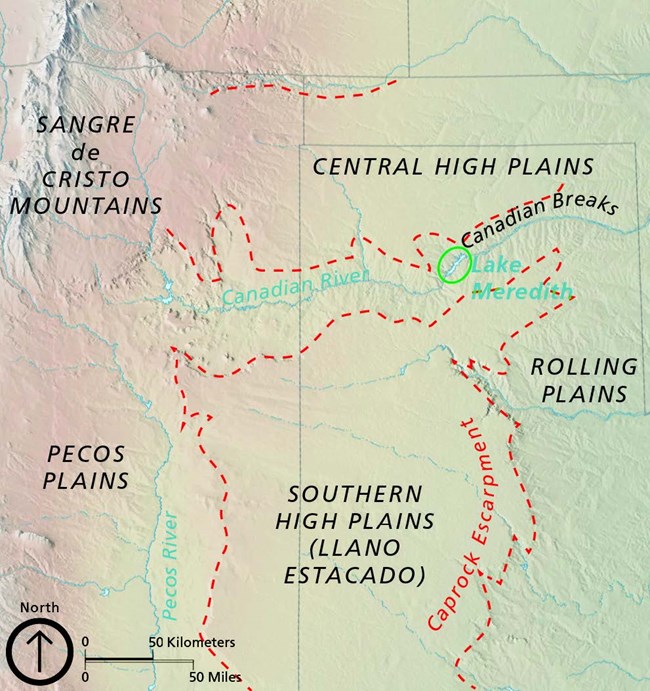 caprocks escarpment_gri_rpt_ map of southern high plains