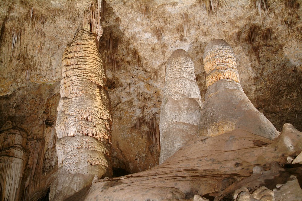 cave giant and twin domes large cave formations