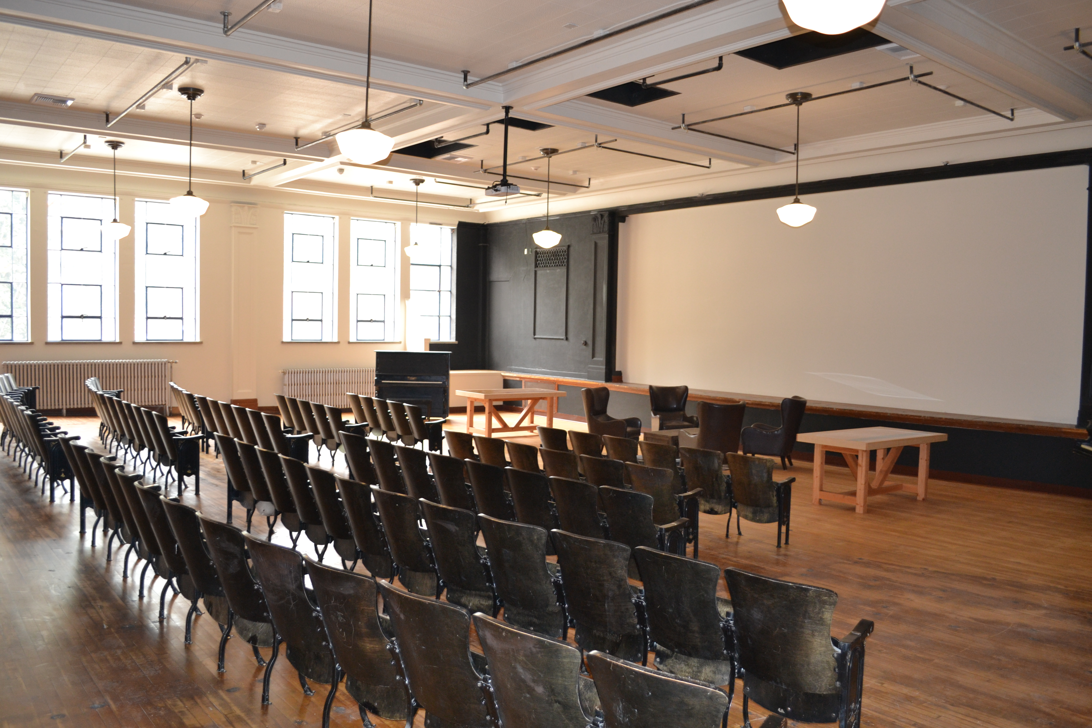 Renovated high school auditorium