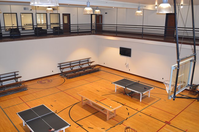 Renovated high school gymnasium