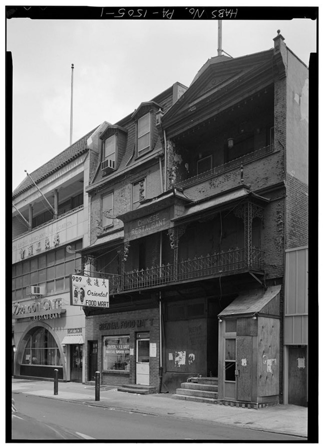 Chinese restaurant in Philly. HABS Photo, LoC